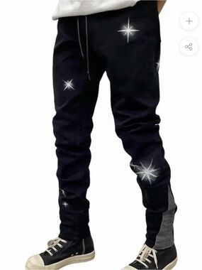 Lifted Anchors Men's Astro Glare Star Graphic Jeans 32